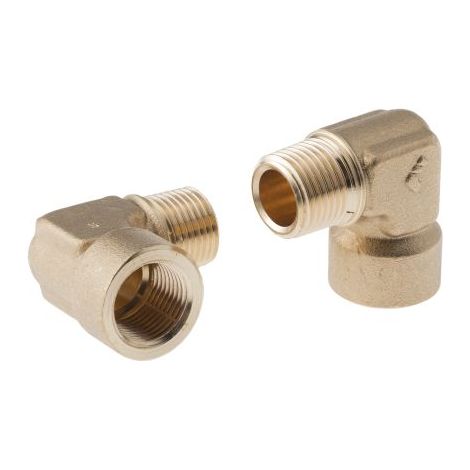 Coude Laiton 90° Legris R Mâle 1/2pouce - Femelle 1/2pouce ( Prix pour Paquet de 2 )