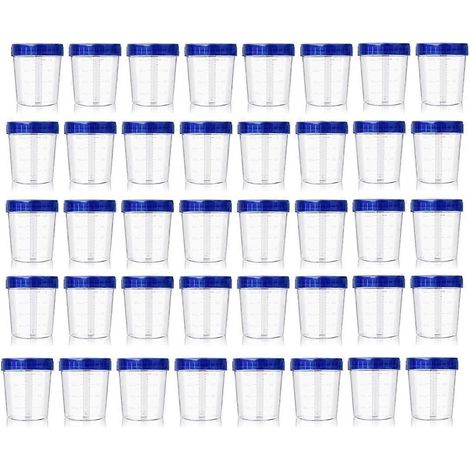 Lot de 40 petits contenants de 120 ml avec couvercles, contenants réutilisables pour vinaigrette (1/5)