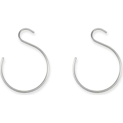 Set di due appendiabiti rotondi in argento, adatti per appendere sciarpe e gioielli, eleganti e lussuosi, ideali per riporre e organizzare oggetti e perfetti per l'armadio. (1/5)
