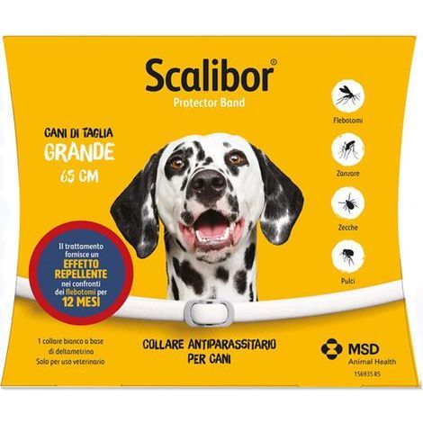 Collare per cani antipulci, zecche e zanzare da 65 cm – Protegge da pulci, zecche e zanzare – Fino a 12 mesi di protezione – Per cani di taglia grande – Regolabile e resistente all'acqua (1/4)