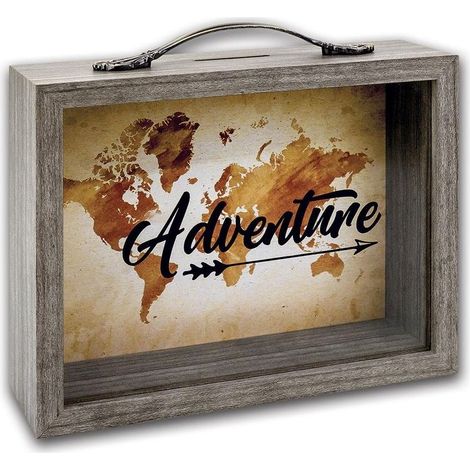 Zep Vida 6,5x21cm Wood-Glass Savings Box (1/2)