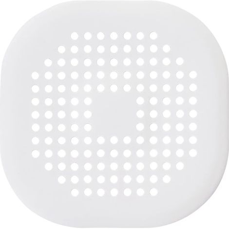 Lot de 4 crépines de vidange en silicone à ventouse, filtre anti-cheveux pour douche et baignoire, couvercle d'évacuation universel pour cuisine - blanc et gris (1/3)