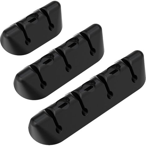 Kabelorganisator Clips Kabelmanagement 3 Stück aus Tpr mit