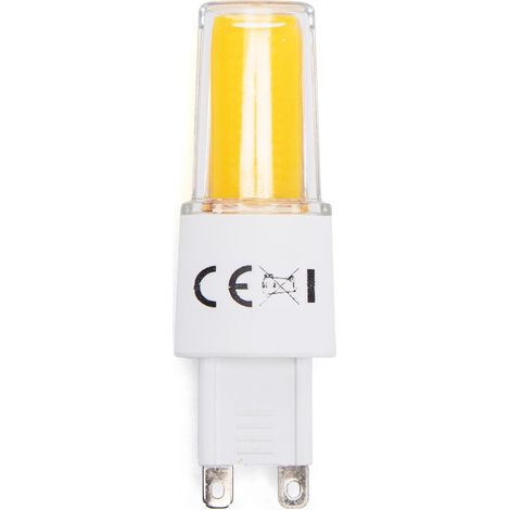 Lampadina Led G9 a Capsula 3,8W COB in vetro trasparente Bianco caldo 3000K Aigostar