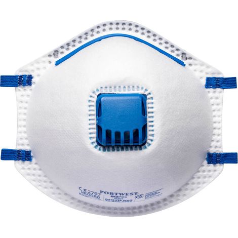 FFP2-Maske mit Ventil (10 Stück) - Weiß - Portwest