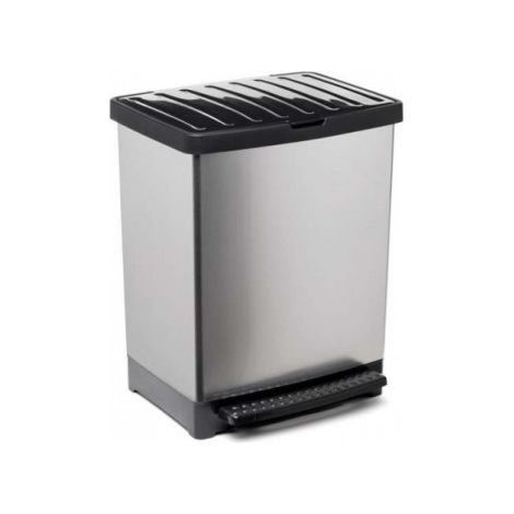 Tatay Trend poubelle recyclage 25L metallic plastique (1/3)