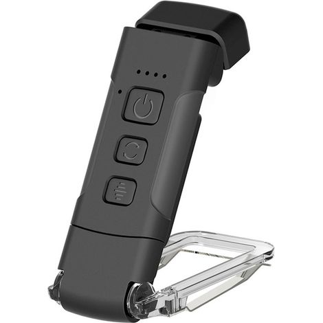 Lámpara de lectura LED recargable por USB con clip, 3 colores, 5 niveles de brillo, temporizador de 30/60 minutos (para usar en la cama).