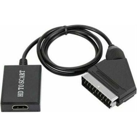 convertisseur hdmi vers péritel adaptateur audio vidéo hd 1080p pour hdmi vers péritel Sky Box Stb-- (1/4)