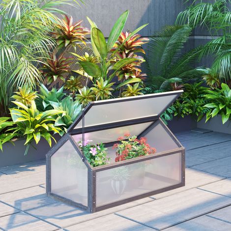 Serra da giardino mini con apertura regolabile 90 cm OKMYHOME (1/4)