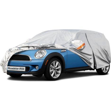 Autoabdeckung Wasserdicht Atmungsaktiv für Mini Roadster R59 (2012-2015) Silber (1/5)