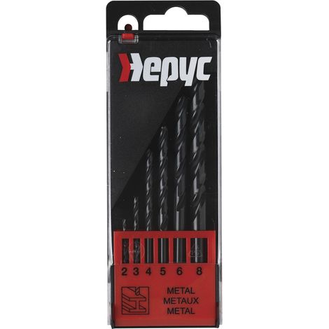 PUNTA HSS DIN 338N SET 6 PZ - 2-8X1,0 MM