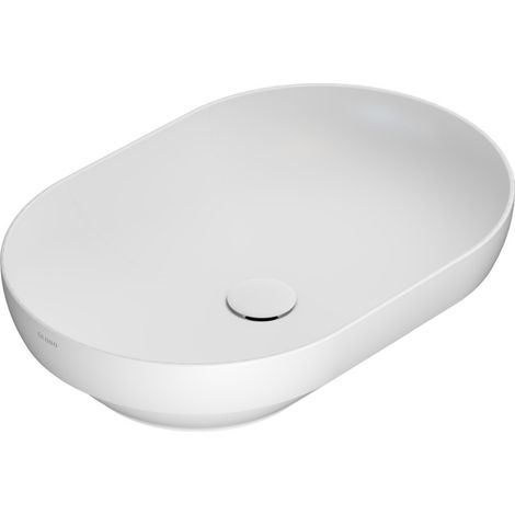 Lavabo in ceramica ovale da incasso 60.41 Globo T-EDGE B6O61 Bianco Opaco - Globo BO (1/5)