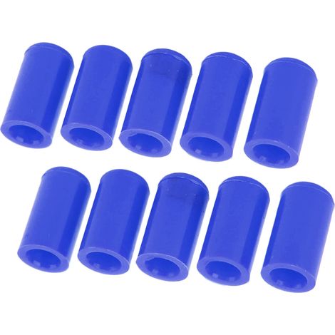 Bouchon d'extrémité de tuyau d'aspiration flexible en silicone bleu, 10 pièces de 10 mm, résistant à l'eau et à l'ozone, pour collecteur d'admission automobile (1/5)