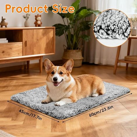 Cat Basket Self-Warming Cushion, 60 x 45 cm Heating Mat for Cats, Electricity-Free, Blankets and Dogs, Washable Cover, Non-Slippery Bottom, White (1/3)