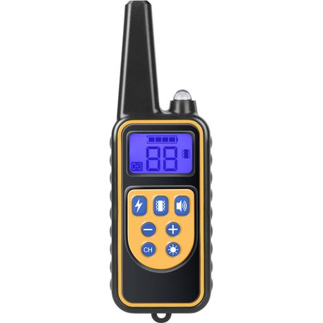 Collier de dressage pour chien rechargeable, portée de 1000 m, avec modes vibration, son, choc statique et lumière, étanche IPX67, adapté aux petits et moyens chiens UE (1/4)
