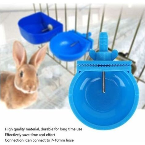 10 Ensembles de mangeoire pour Animaux, Abreuvoir Automatique pour Lapin pour rongeurs, Bol d'alimentation jetable et étanche à l'humidité, Accessoires pour Cage de Ferme (1/3)