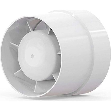 Energieeffizienter 100-mm-Abluftventilator, 12 W/130 m³, axial, für den Einbau in Abluftkanäle: für Bad, Küche, Keller