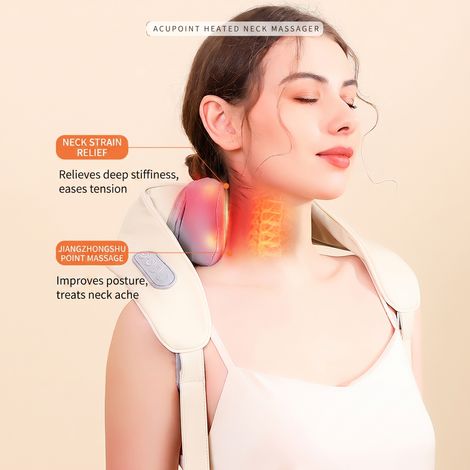 Filiyano-Appareil de massage portable pour la nuque et les épaules, avec fonction chauffante et pétrissante. (1/5)