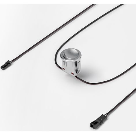 Mini interrupteur 12v - Diamètre : 25 mm - Diamètre d'encastrement : 22 mm - Largeur : 25 mm - Longueur : 25 mm - Pour : Tous types d'éclairage 12V  - HALEMEIER (1/3)