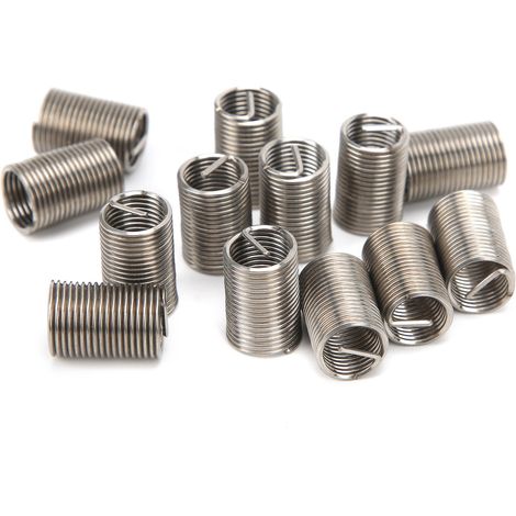 50 Pièces Douille Filetée M8x1x3D, Manchon de Réparation pour Trous de Vis Agrandis, Protège-Filetage