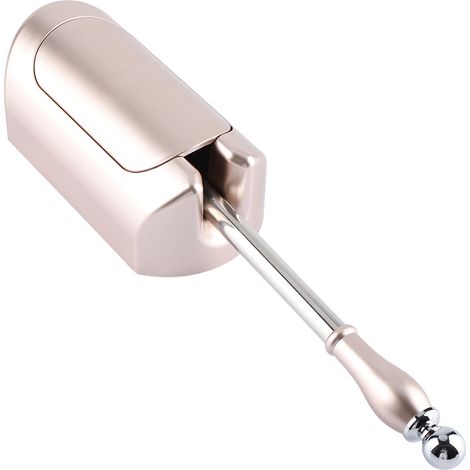 Toilettenbürsten-Set mit Edelstahlgriff und Halterung für die Reinigung von Haushalt und Hotel (Roségold) (1/5)