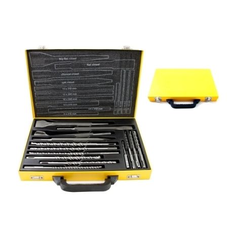 Punte e scalpelli per trapano demolitore SDS Plus set 14 pezzi