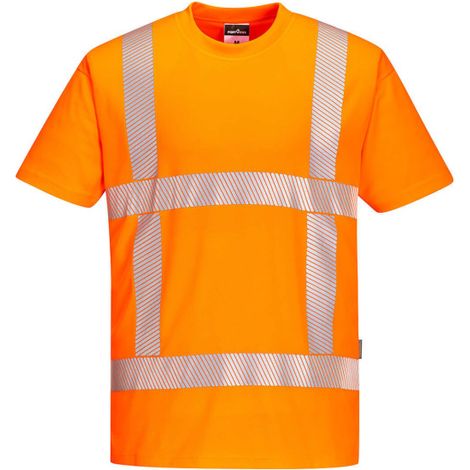 Camiseta RWS transpirable de alta visibilidad cinta segmentada termo-soldada R413 XXXL Naranja
