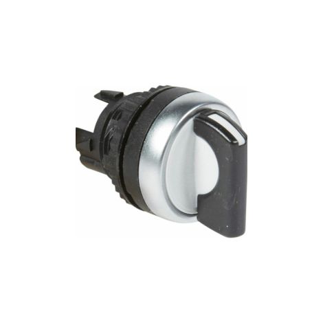 Bouton non lum à manette noire IP69 Osmoz composable 2 positions fixes 90°
