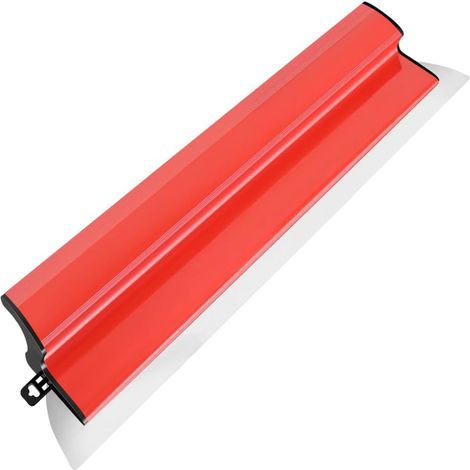 Espátula para enyesar, hoja de acero inoxidable de 60 cm, mango ergonómico, herramienta semiflexible para yeso y hormigón. (1/5)
