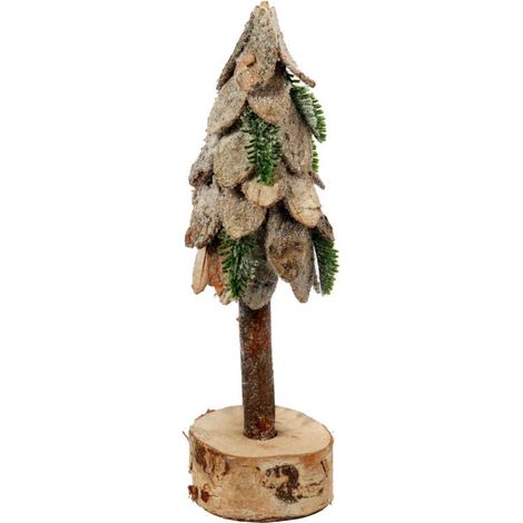 Decorazione natalizia in legno - Albero di Natale 30 cm (1/3)