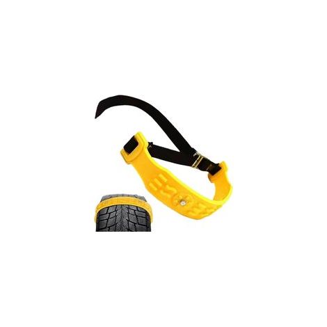 Chaînes antidérapantes pour voiture, sangles antidérapantes pour pneus Chaîne de sécurité pour la conduite d'hiver - Chaînes à neige épaissies en TPU antidérapantes pour camions, fourgonnettes(5pcs) (1/5)