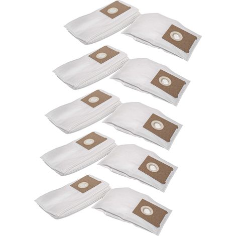 vhbw 50x bolsa compatible con Bosch Ventaro PSM 1400 PSM1400 aspiradora - 29 cm x 15 cm blanco