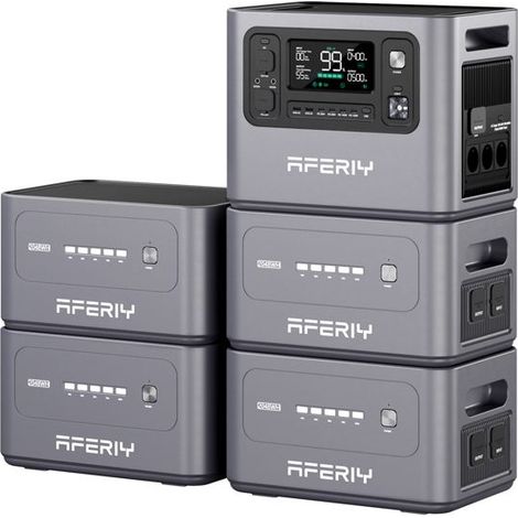Tragbare Stromstation - AFERIY - P280 - 2800W - Erweiterbare Kapazität bis zu 10,24 kWh - Solareingang 1200W