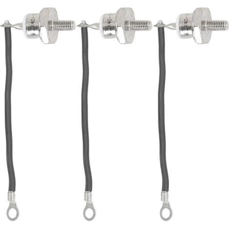 Moteur Diesel professionnel de Diode de redresseur de générateur de 3 pièces avec le câble pour la ligne noire négative de 40A (1/5)