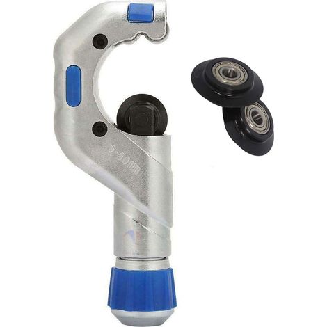 Tube de roulement coupetubes 1/42", robuste en acier inoxydable en cuivre PVC Cutter avec 2pcs portetubes lames de coupe (550mm)dengyank (1/5)