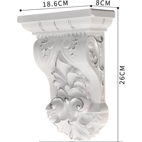 Colonnes, portes et supports de poutres de style romain européen en PVC avec support adhésif légers et durables. (1/5)