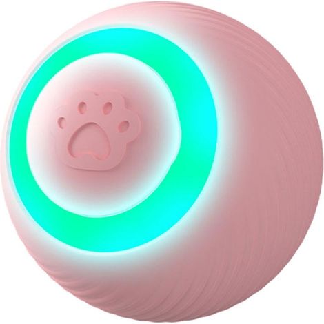 Balle Interactive Pour Chat - Diamètre 4,3 cm - Matériau ABS Alimentaire et Silicone Souple - Autonome avec Capteur de Frappe - Batterie 150 mAh - 1 Pièce (1/5)