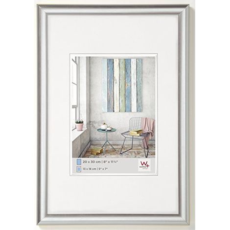 Walther Design KP030S Trendstyle, Cornice Foto in Plastica, 20 x 30 cm, Argento (1/4)