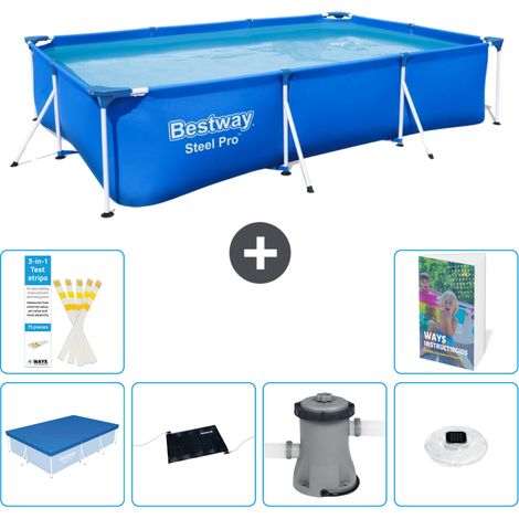 Bestway Bestway Steel Pro Rectangulaire - 300x201x66 cm - 7-pièces  S154 (1/5)