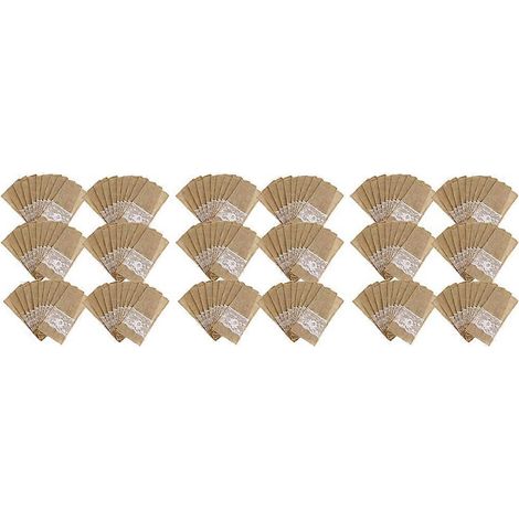 225 Besteckbeutel aus Jute und Spitze im rustikalen Stil, für Hochzeiten, mit Messer- und Gabelhaltern. Tischdekoration aus Jute. (1/5)