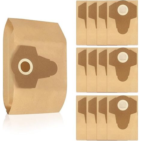 12 Sac pour Aspirateur Parkside PWD 25 PWD 30 PNTS 1500 1600 A1 A2 B1 B2 B3 C1 C4 D1 E2 (1/5)