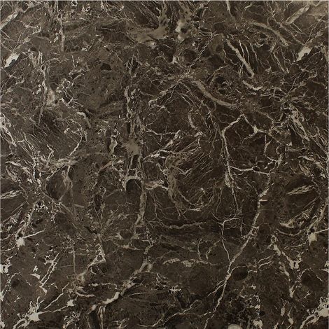 Marble Tile Effect Self Adhesive Film Brown Sticky Back Vinyl Peel & Stick (1/4)