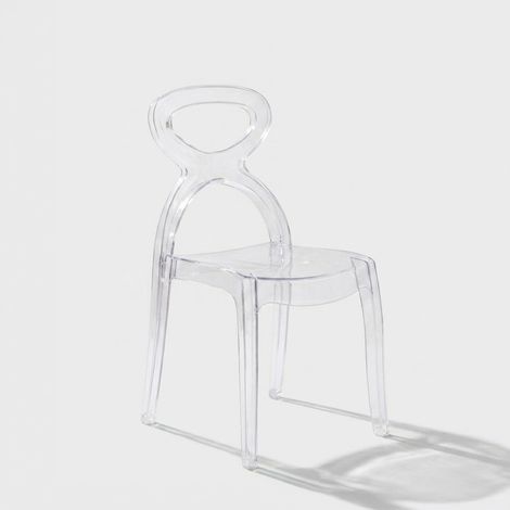 Silla transparente de policarbonato Pigalle