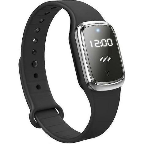 Bracelet anti-moustiques à ultrasons, montre-bracelet électronique anti-moustiques avec chargement USB, étanche, idéal pour les voyages et les insectes. (1/4)