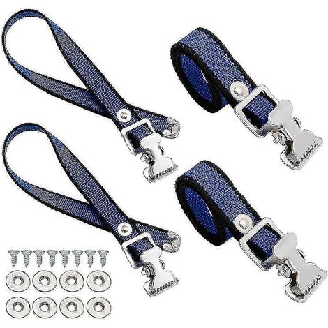 Kit de 4 sangles pour échasses de plaquiste - Sangles de pied réglables de rechange pour échasses de plaquiste (1/5)