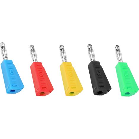 10 Stück vernickelte Bananenstecker P3002 4 mm für Lautsprecher und Tests (1/5)