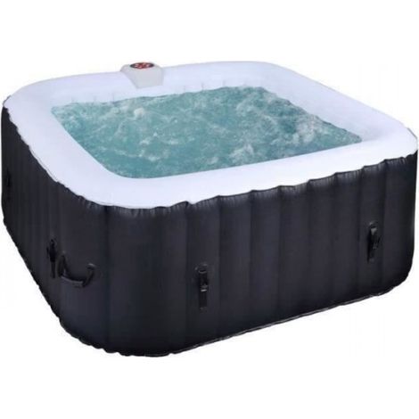 Spa gonflable carrĂ© 6 places â 185 x 65 cm â 130 micro-jets â TempĂ©rature jusqu'Ă 40°C â Avec filtre et tapis de sol â Sunspa (1/5)