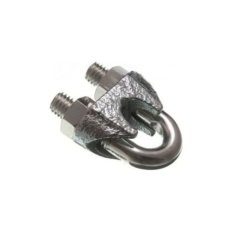 Lot de 24 fixations pour câble en acier inoxydable M10 BZP (1/2)