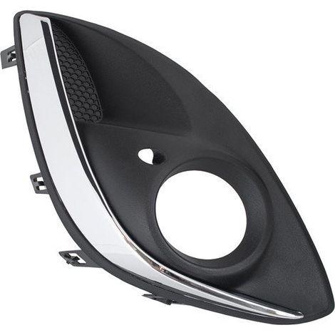 Opel Corsa D 11-14 Con parrilla hal贸gena en el parachoques delantero, cromada, derecha (1/2)
