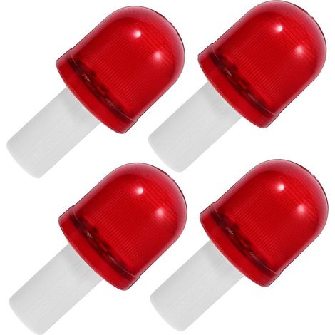 4pièces Feux Avertisseurs Clignotants Pour Cônes De Signalisation Résistants Aux Intempéries Lumière Urgence Haute Fréquence Pour Gestion Du Trafic (1/3)